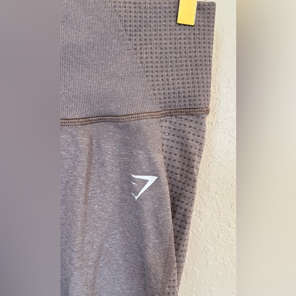 Gymshark Vital Rise Seamless Leggings - Taupe Marl Size M - Picture 5 of 11
